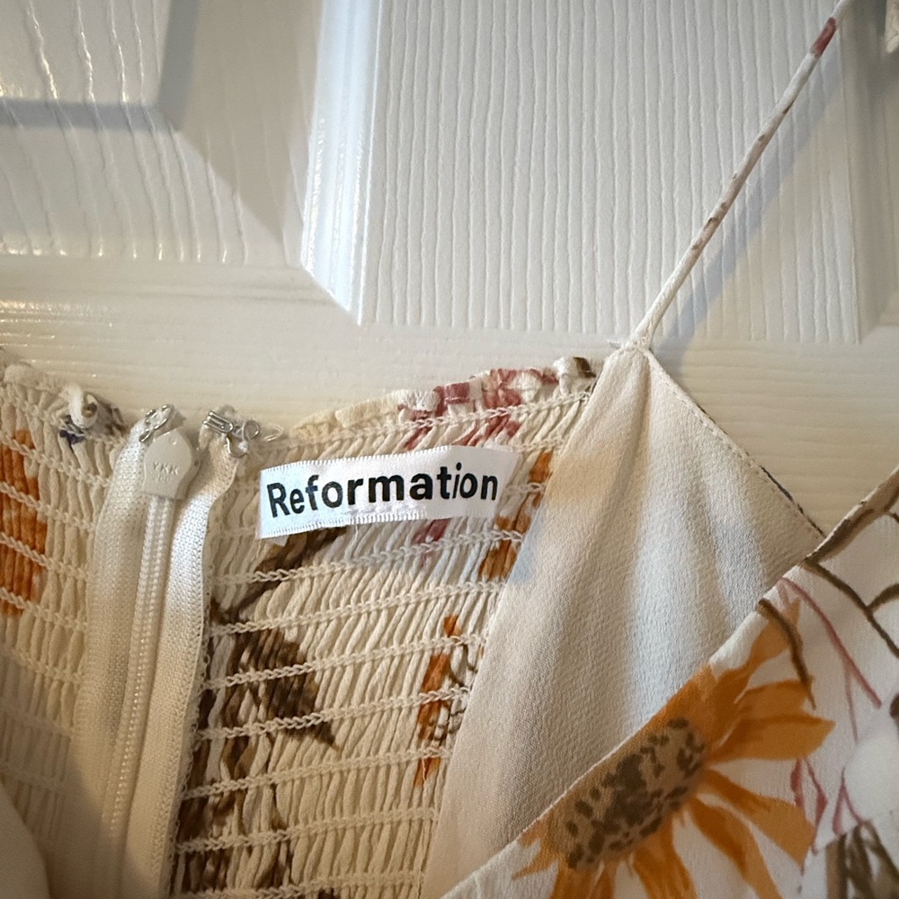 Reformation Cream Floral Maxi Dress - Picture 4 of 5